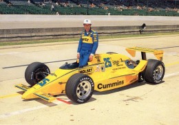 Al Unser Snr   -  Vainqueur 1987  Indianapolis 500 Miles  -  Carte Postale - IndyCar