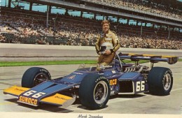 Mark Donohue   -  Vainqueur 1972  Indianapolis 500 Miles  -  Carte Postale - IndyCar