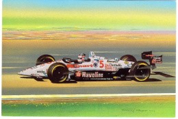 Nigel Mansell  -  1992 F1/1993 PPG Indycar Champion  -  Artwork By Timothy O'Brien  -  Carte Postale - IndyCar