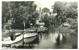 CAMBS - ST NEOTS - VIEW FROM THE BRIDGE RP Ca221 - Huntingdonshire