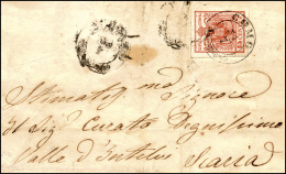 1850 - 15 Cent. Rosso, I Tiratura (3a), Varietà Di Clichè "S" Molto Deformata, Non Catalogata Sul I ... - Lombardo-Vénétie