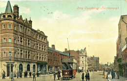 CAMBS - PETERBOROUGH - LONG CAUSEWAY - ANIMATED - TRAM 1907  Ca223 - Altri & Non Classificati