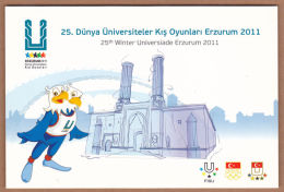 AC - TURKEY POSTAL STATIONARY - 25th WINTER UNIVERSIADE ERZURUM 27 JANUARY 2011 - Entiers Postaux