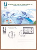 AC - TURKEY POSTAL STATIONARY - 25th WINTER UNIVERSIADE ERZURUM 27 JANUARY 2011 - Interi Postali