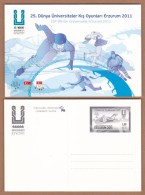 AC - TURKEY POSTAL STATIONARY - 25th WINTER UNIVERSIADE ERZURUM 27 JANUARY 2011 - Ganzsachen