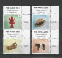 Schweiz  2013 ,  Pro Patria  Village Museums SZ - Postfrisch / MNH / Mint / (**) - Nuovi