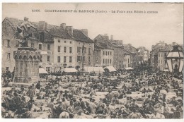 CHATEAUNEUF DE  RANDON -LA FOIRE AUX BËTES à CORNES - Chateauneuf De Randon