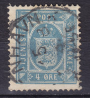 Denmark Dienstmarke 1879 Mi. 5 Y A   4 Øre Wappen Gez. 14:13½ - Service
