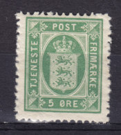 Denmark Dienstmarke 1902 Mi. 9 Wappen Gez. 12 3/4 MH* - Dienstzegels