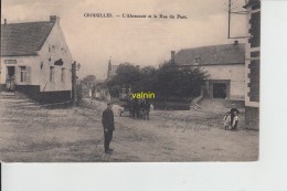 Croisilles   L Abreuvoir Et La  Rue Du Pont - Croisilles