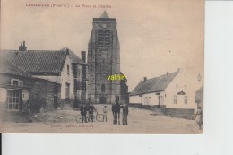 Croisilles   La Place Et L Eglise - Croisilles