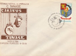 #BV4988  THEATRE, CARABUS TANASE, NATIONAL HUMOUR FESTIVAL, BUG, INSECT, SPECIAL COVER WITH STAMPMARKS, 1984, ROMANIA. - Poupées