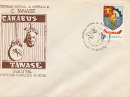 #BV4988  THEATRE, CARABUS TANASE, NATIONAL HUMOUR FESTIVAL, BUG, INSECT, SPECIAL COVER WITH STAMPMARKS, 1984, ROMANIA. - Dolls