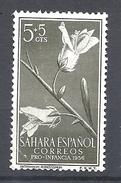 SAHARA SPAGNOLO    1956 Child Welfare - Flora  AS SCANN - Sahara Espagnol