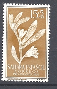 SAHARA SPAGNOLO    1956 Child Welfare - Flora Sea Purslane. Sesuvium Portulacastrum. MNH - Sahara Espagnol
