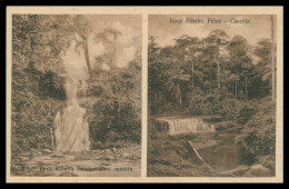 SÃO TOMÉ E PRÍNCIPE - Roça Ribeira Peixe -Uma Cascata(Ed. Auspicio Menezes Nº T 9724) Carte Postale - Sao Tome Et Principe