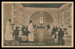 SÃO TOMÉ E PRÍNCIPE-HOSPITAIS - Roça Agua Izé-Interior De Um Dos Hospitaes(Ed. Auspicio Menezes Nº T 9707) Carte Postale - Sao Tome And Principe