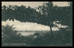 SÃO TOMÉ E PRÍNCIPE - Aspecto Interessante Da Cidade (Ed. Governo De S. Tomé E Principe R-S/477/1928) Carte Postale - Sao Tome En Principe