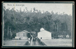 SÃO TOMÉ E PRÍNCIPE  - Ponte De Descarga (Ed. '"A Ilustradora") Carte Postale - Sao Tome Et Principe