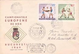 BOX 1969 COVER FDC MAILED  ROMANIA. - FDC