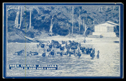 SÃO TOMÉ E PRÍNCIPE - Roça Colonia Açoriana - Entrada Do Gado Para O Banho (Ed. "A Ilustradora") Carte Postale - Sao Tome And Principe