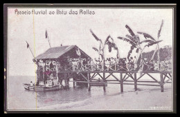 SÃO TOMÉ E PRÍNCIPE - Passeio Fluvial Ao Ilheu Das Rollas  (Ed. "A Ilustradora") Carte Postale - Sao Tome And Principe