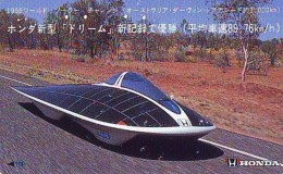 Télécarte Japon * Voiture à Energie Solaire (41)  Solar Car Japan Phonecard * Auto Telefonkarte - Voitures