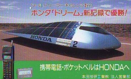 Télécarte Japon * Voiture à Energie Solaire (46)  Solar Car Japan Phonecard * Auto Telefonkarte * HOXAN - Voitures
