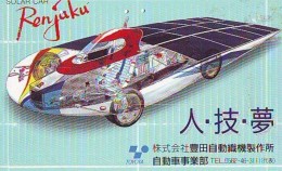 Télécarte Japon * Voiture à Energie Solaire (54)  Solar Car Japan Phonecard * Auto Telefonkarte * - Voitures