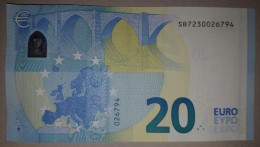 20 EURO S008G5 Draghi Italy Serie SB 723 Perfect UNC - 20 Euro