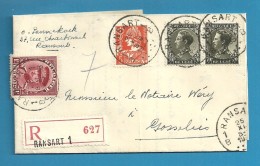 317+336+401 Op Brief Aangetekend Met Stempel RANSART 1 - 1934-1935 Leopold III.