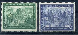 GERMANY 1948 Angloamerican Zone   Leipzig Fair  Michel Cat. N° 967/68  Absolutely Perfect MNH ** - Neufs