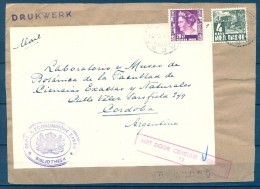 1941 , ANTILLAS HOLANDESAS , FRONTAL CIRCULADO A CÓRDOBA ( ARGENTINA ) , MARCA DE CENSURA - Antilles