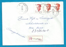 2136+2203 Op Brief Aangetekend Met Stempel ROESELARE 2 - 1981-1990 Velghe