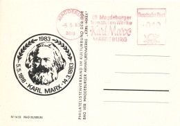 L1088 - DDR (1983) 3010 Magdeburg: Magdeburg Valve Company "Karl Marx" (company Franking Machine!) - Karl Marx
