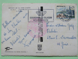 Monaco 1966 Postcard "Monte-Carlo Casino" To France - Monte-Carlo Stamp And Special Cancel - Brieven En Documenten