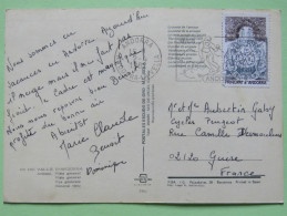 Andorra 1982 Postcard "Andorra Valley View" To France - Water - Ski Slogan - Lettres & Documents