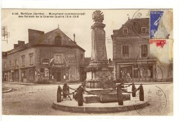 Carte Postale  Ancienne Brûlon - Monument Commémoratif Des Soldats De La Grande Guerre 1914 1918 - Brulon