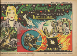 ALBI COSTELLAZIONE N. 12 - TERRY E I PIRATI- SULLA LINEA DEL FUOCO-1947 - Comics 1930-50