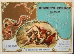 TRES BELLE CHROMO. - BISCUITS PERNOT Dijon - Le Dragon Tué Par Hercule - Parfait Etat - Pernot