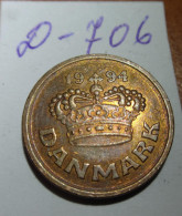 Danemark Denmark 25 Ore 1994 Coin (LOT - 706) - Denmark