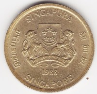 @Y@    Singapore  5 Cent 1988     (3803) - Singapour