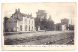 CPA Saint Benoît  86 Vienne La Gare Voies Ferrées Bifurcations Lignes Bordeaux Limoges Bourges La Rochelle - Saint Benoit