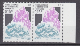 TAAF 2003 Mineral / Apatite 1v  Pair   ** Mnh (33665I) - Ongebruikt