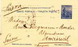 Argentinien-Ganzsache In Die Schweiz/Amriswil. - Lettres & Documents