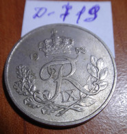 Danemark Denmark 25 Ore 1953 Coin (LOT - 719) - Denmark