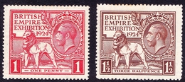 GREAT BRITAIN 1924 KGV British Exhibition Set SG430-431 MH - Ongebruikt