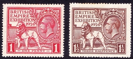 GREAT BRITAIN 1924 KGV British Exhibition Set SG430-431 MH - Nuevos