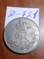 Danemark Denmark FREDERIK IX 25 ORE.1950 Coin (LOT - 721) - Denmark
