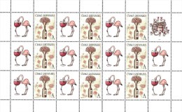 Czech Republic - 2014 - Greetings - Bouquet - Mint Personalized Stamp Sheet - Neufs